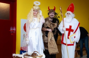Slavnostní zahájení VV výstavy a Mikuláš 2.12.