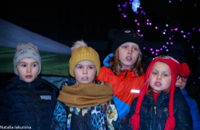 Rozsvícení vánočního stromku na sídlišti Písnice 26.11.