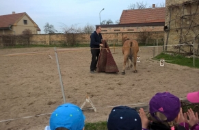 Výletníci u koní 30.3.